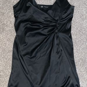 Zara satin short dress